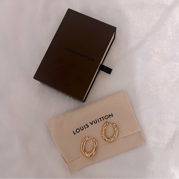 LV NANOGRAM HOOPS | RARE - Picture 2 of 4